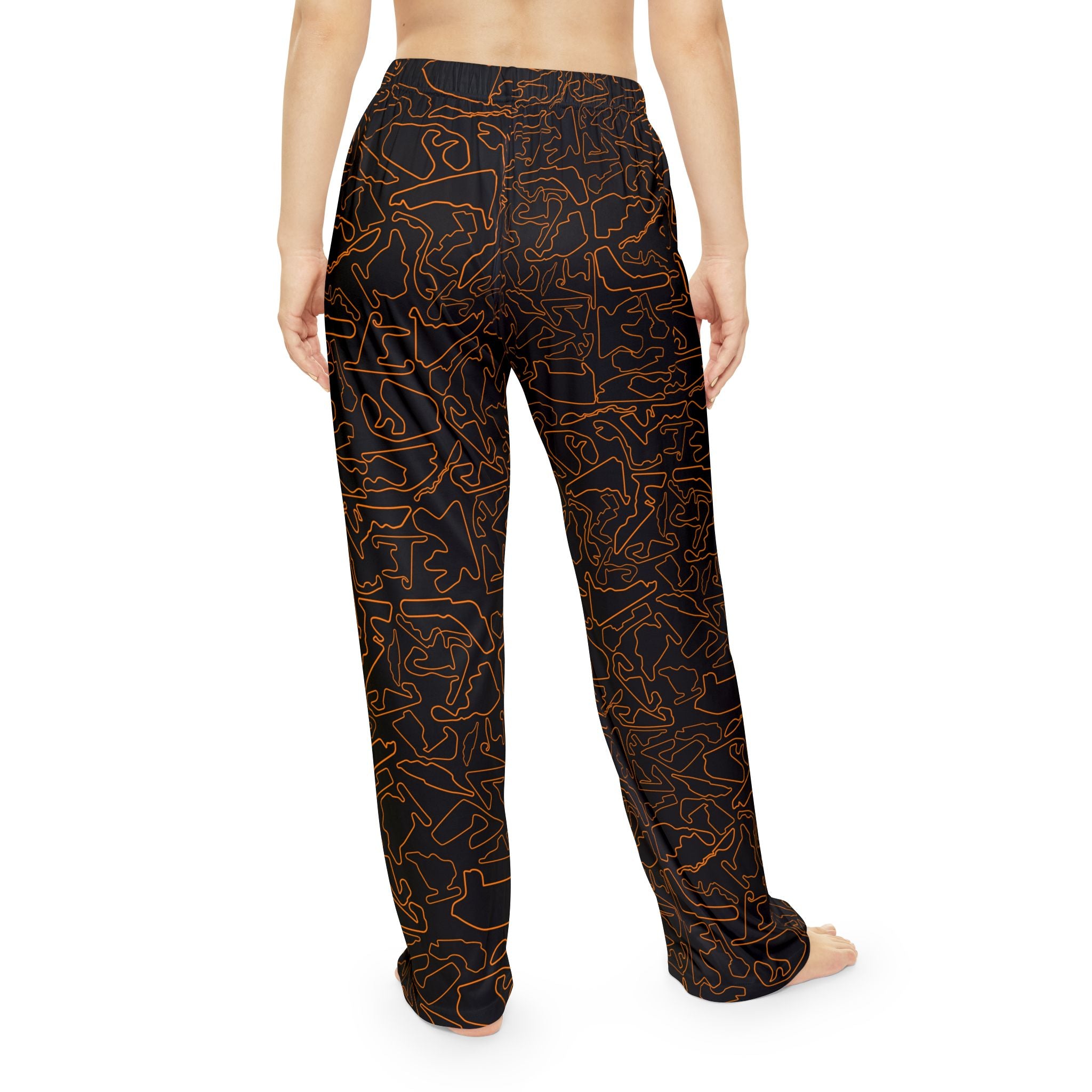 Fast Asleep Women's Pajama Pants - Orange/Black