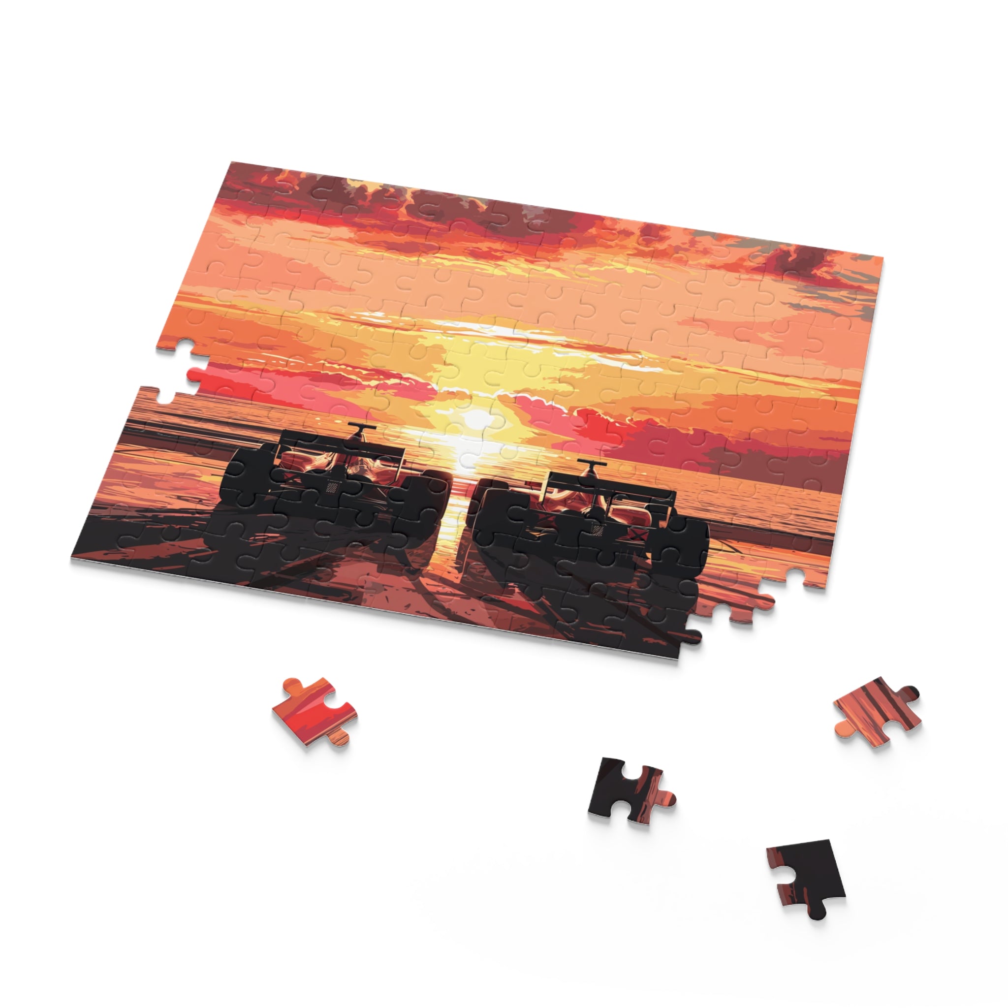 Sunset Racing Puzzle (120, 252, 500-Piece)