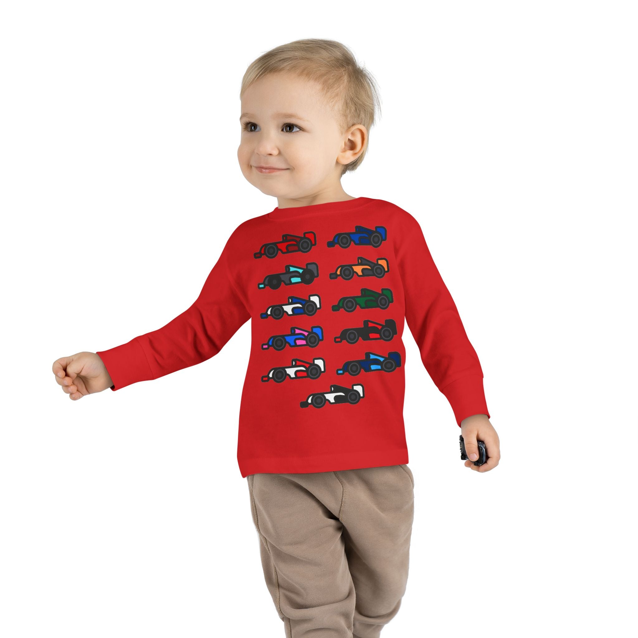 The Grid Toddler Long Sleeve Tee