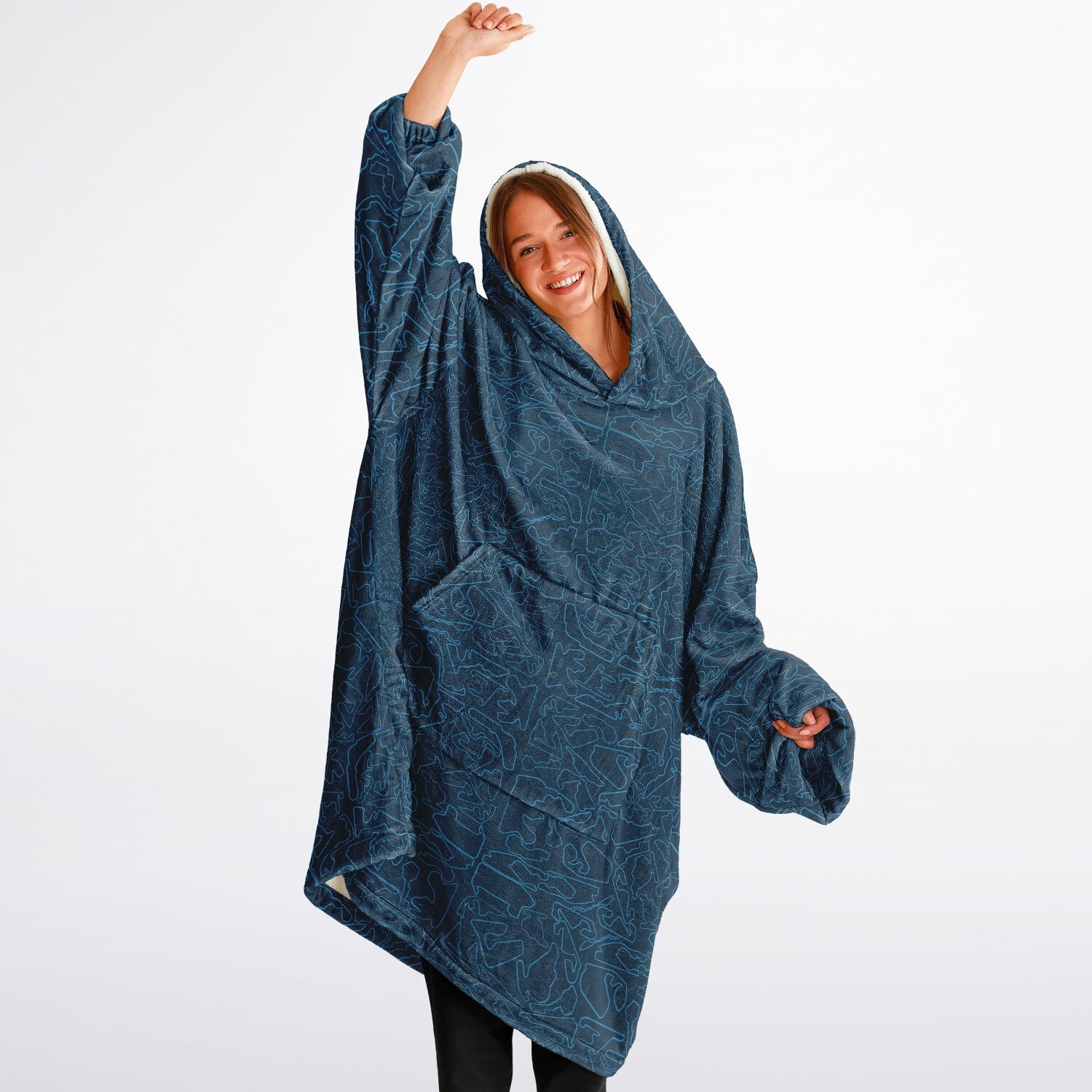 The DRS (Deep Relaxation System) Gigantic Hoodie -  Blue