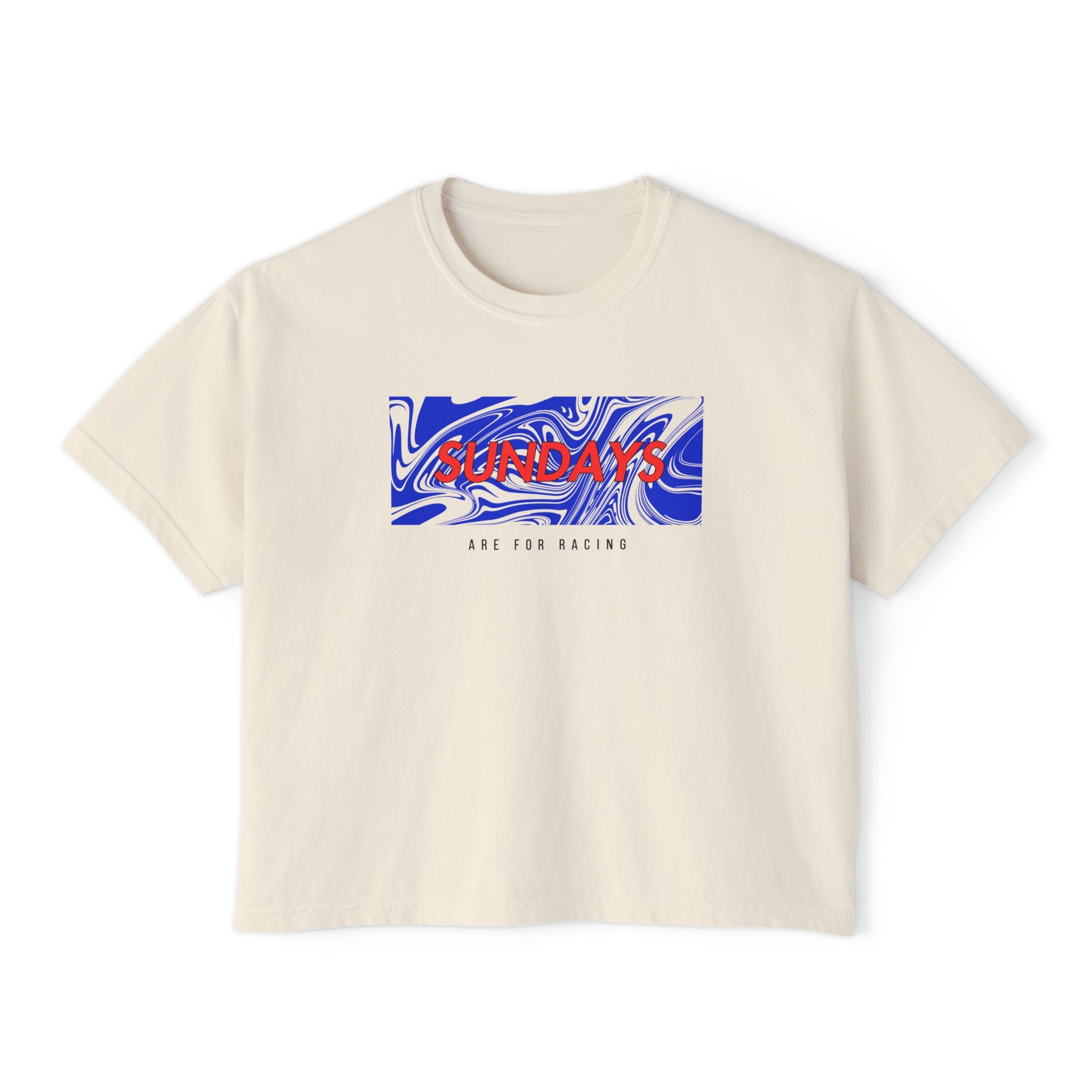 VCARB Sundays Are For Racing Women's Boxy Tee - FormulaFanatics