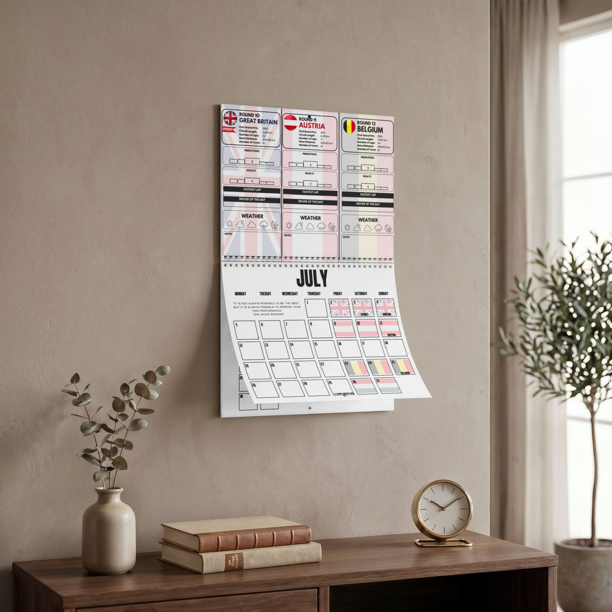 2027 Race Season Wall Calendar