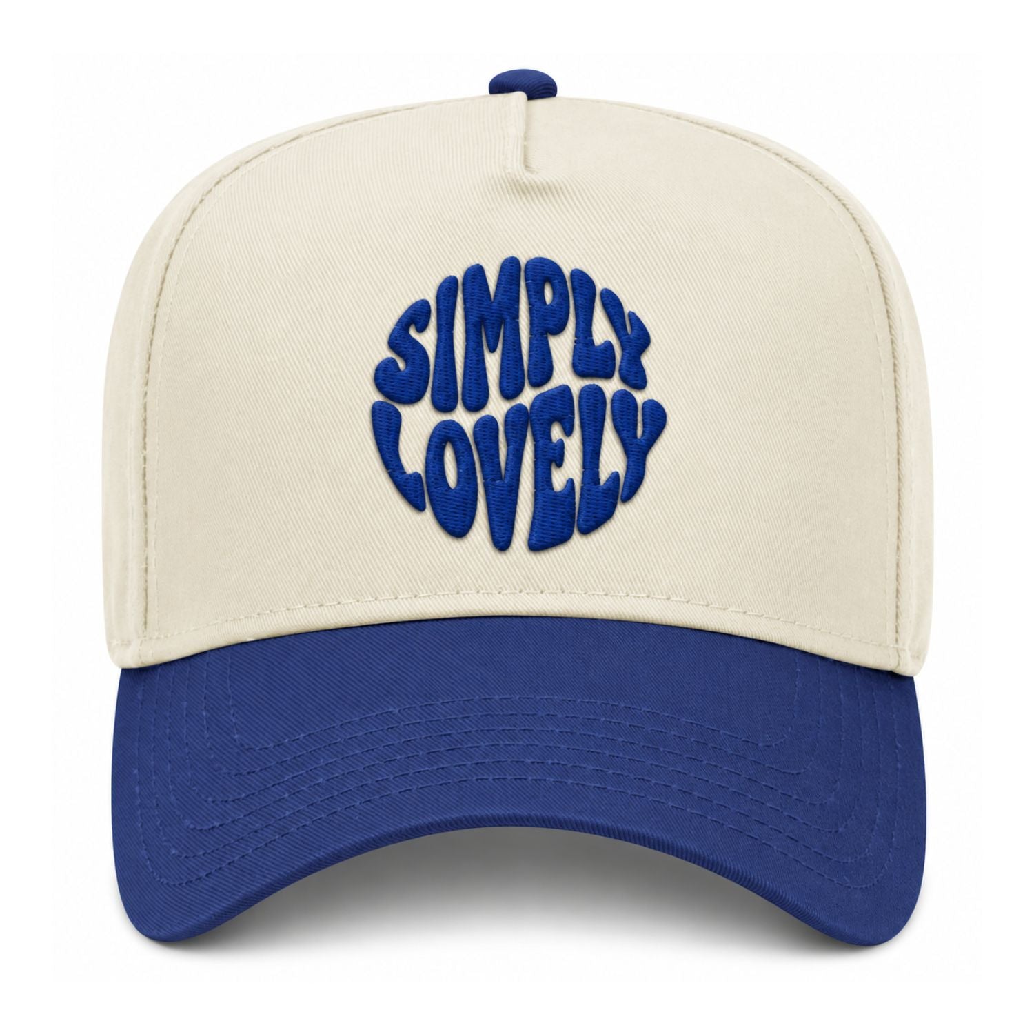 Simply Lovely Funky Font Snapback - Royal Blue
