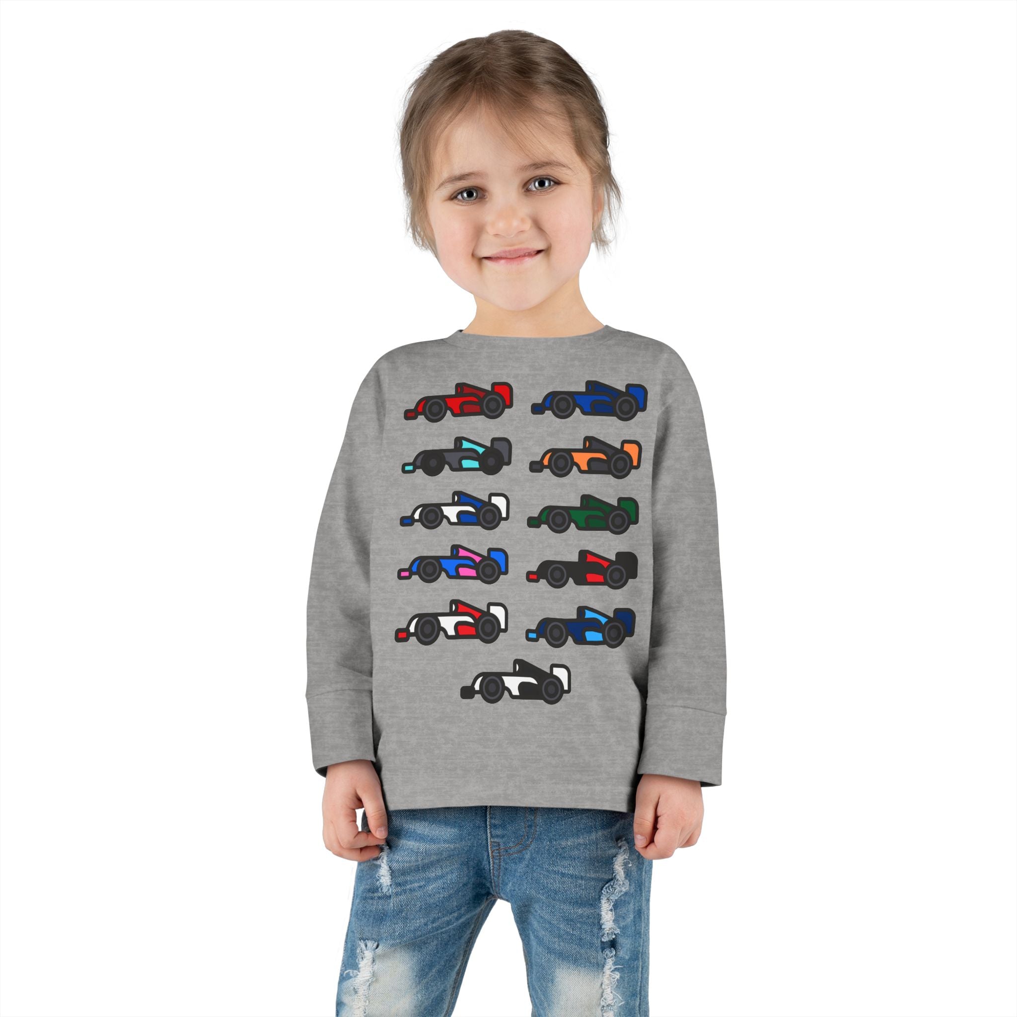 The Grid Toddler Long Sleeve Tee