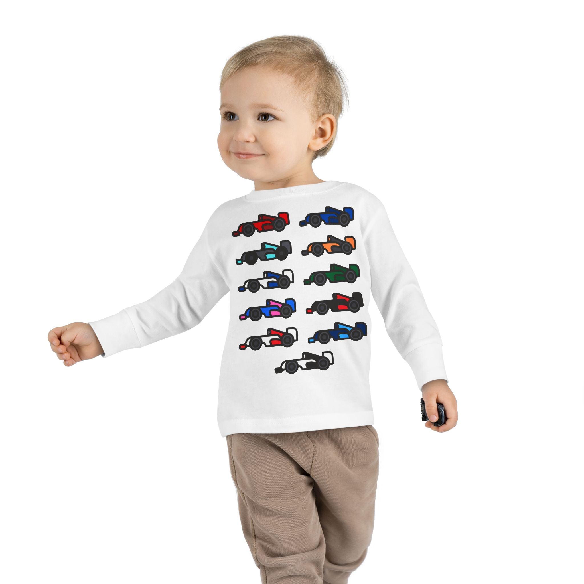 The Grid Toddler Long Sleeve Tee