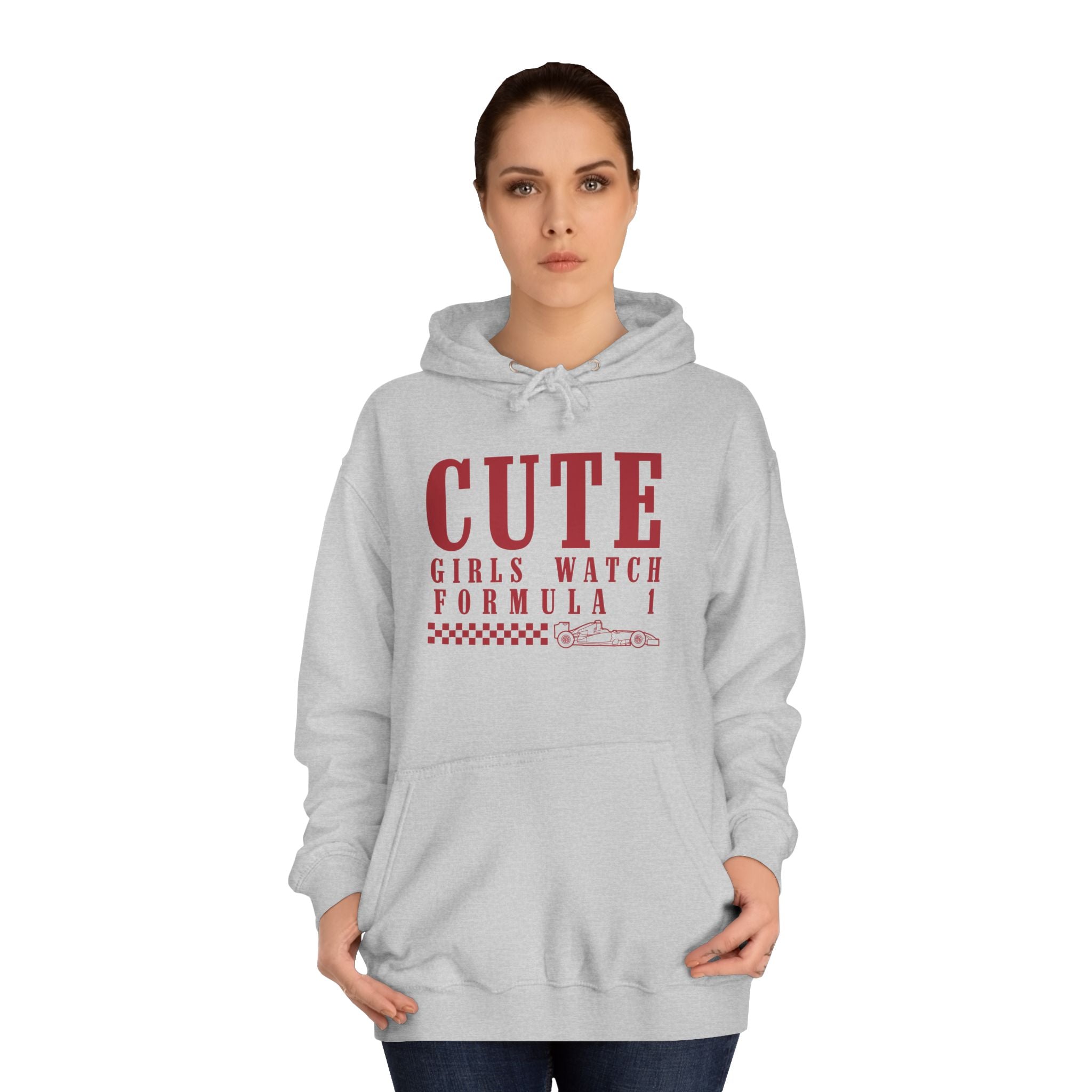 Cute Girls Watch F1 Unisex College Hoodie