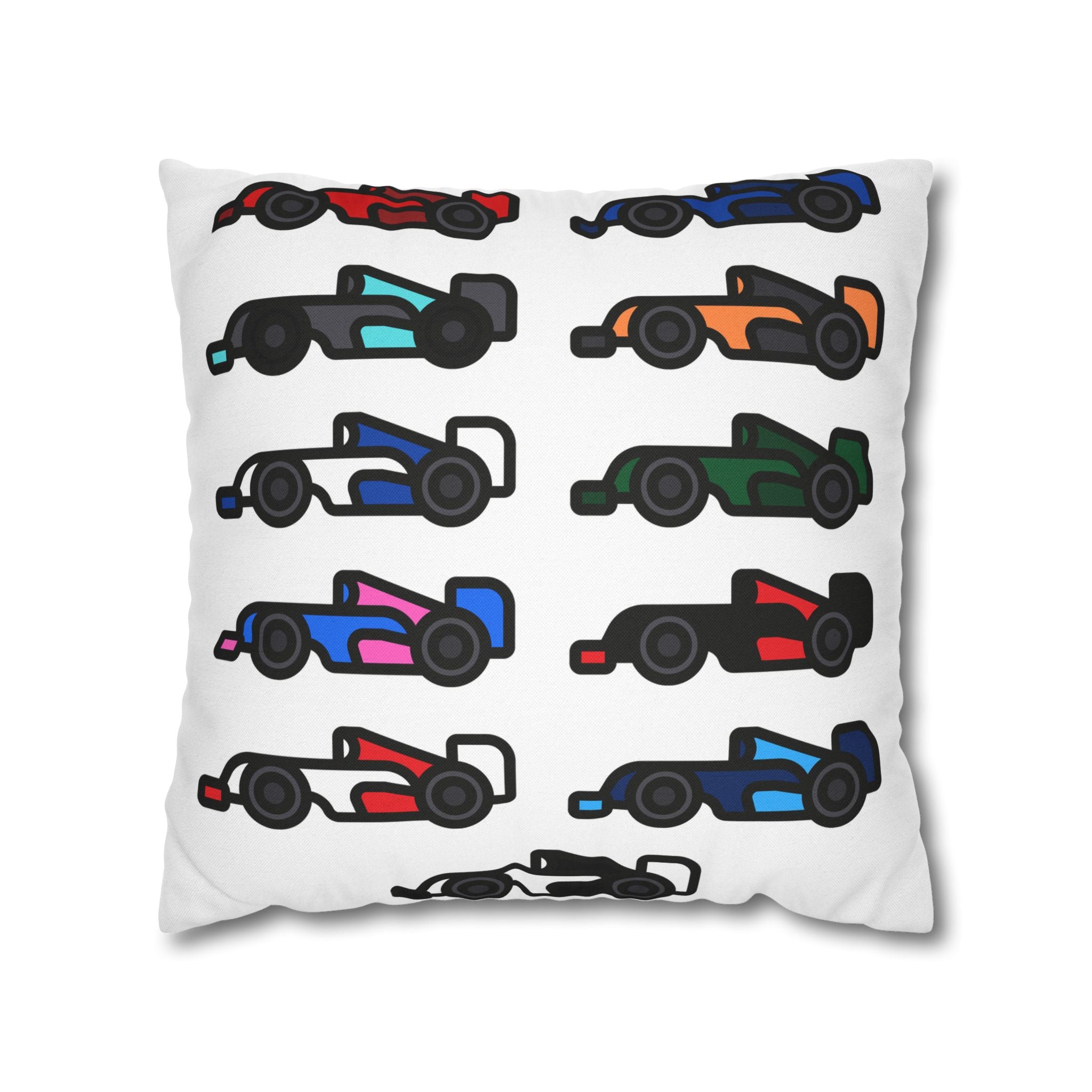 The Grid Spun Polyester Square Pillow Case