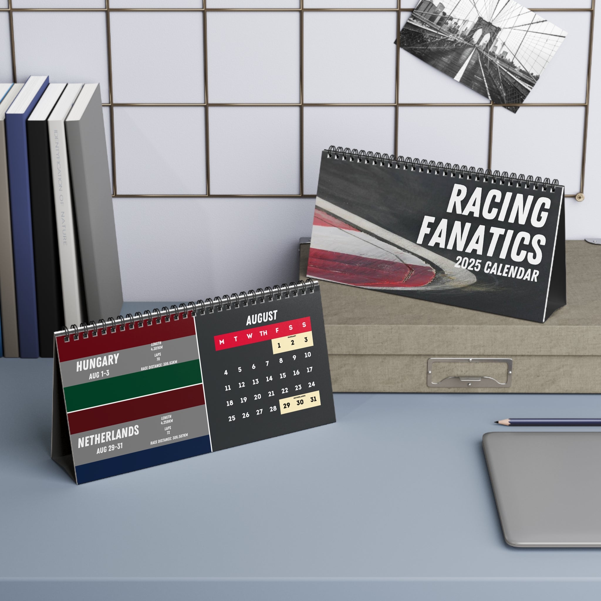 2025 Race Schedule Desk Calendar - US/CA