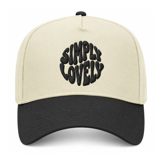 Simply Lovely Funky Font Snapback - Black