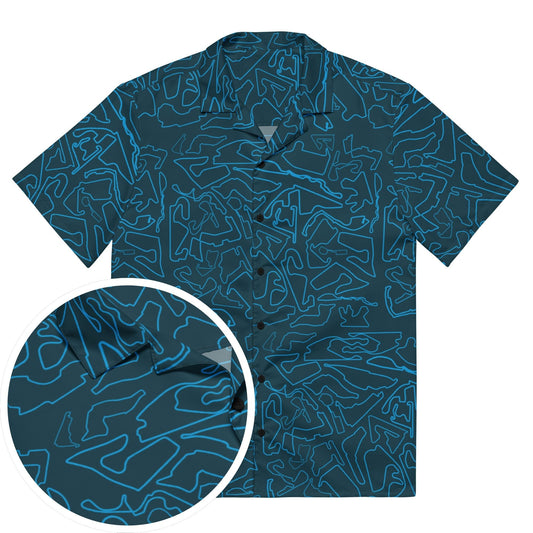 Tracks & Tides | Blue & Navy | Button Shirt