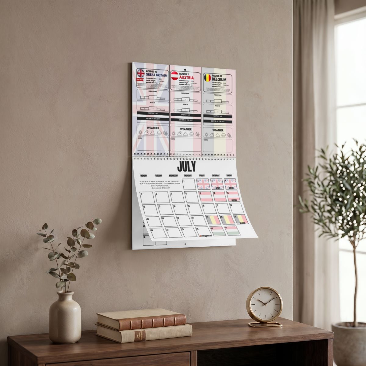 2027 Race Season Wall Calendar