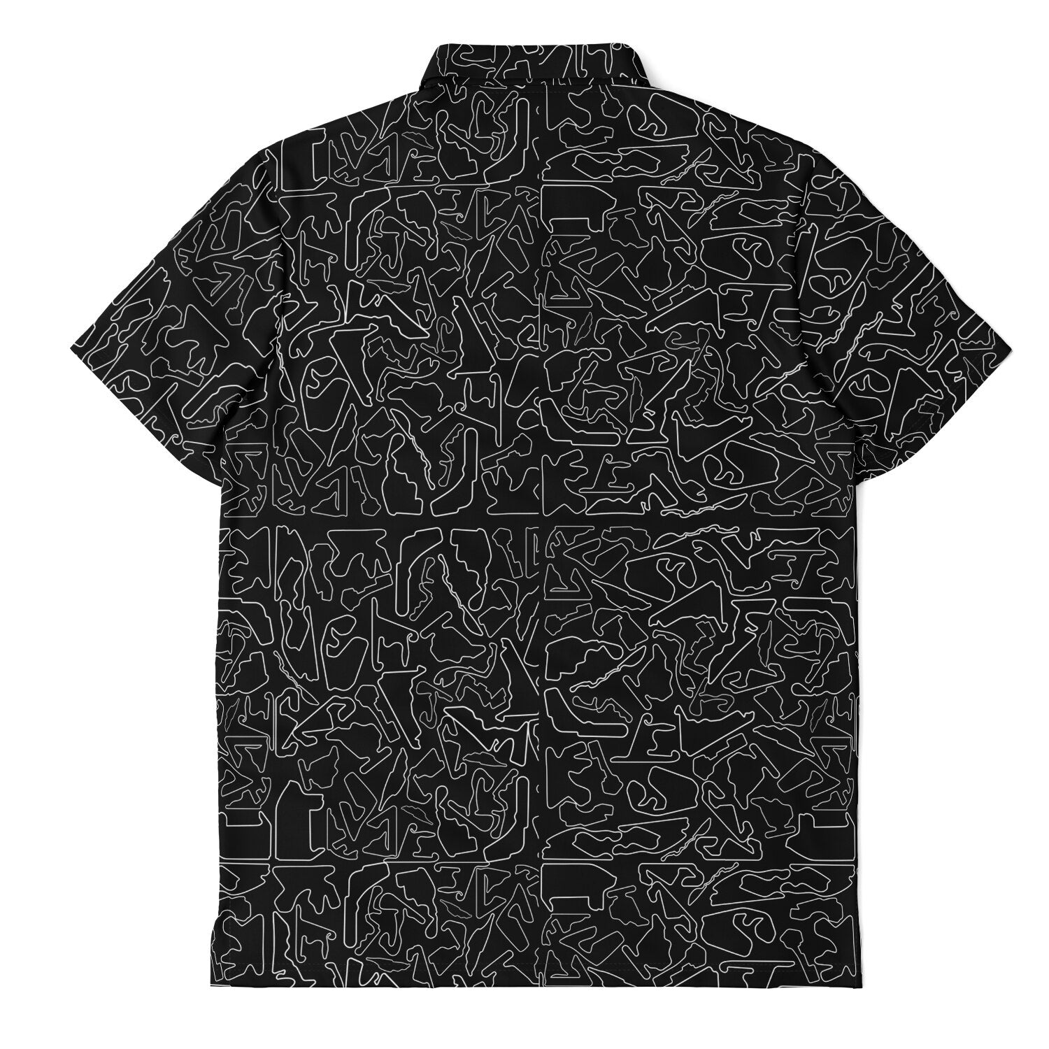 Circuits Classic Men's Polo T-Shirt - Black and Whtie