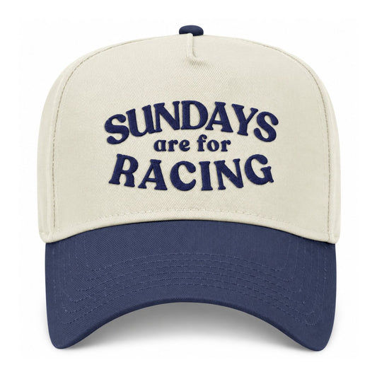 Sundays Are For Racing Embroidery Snapback - Royal Blue
