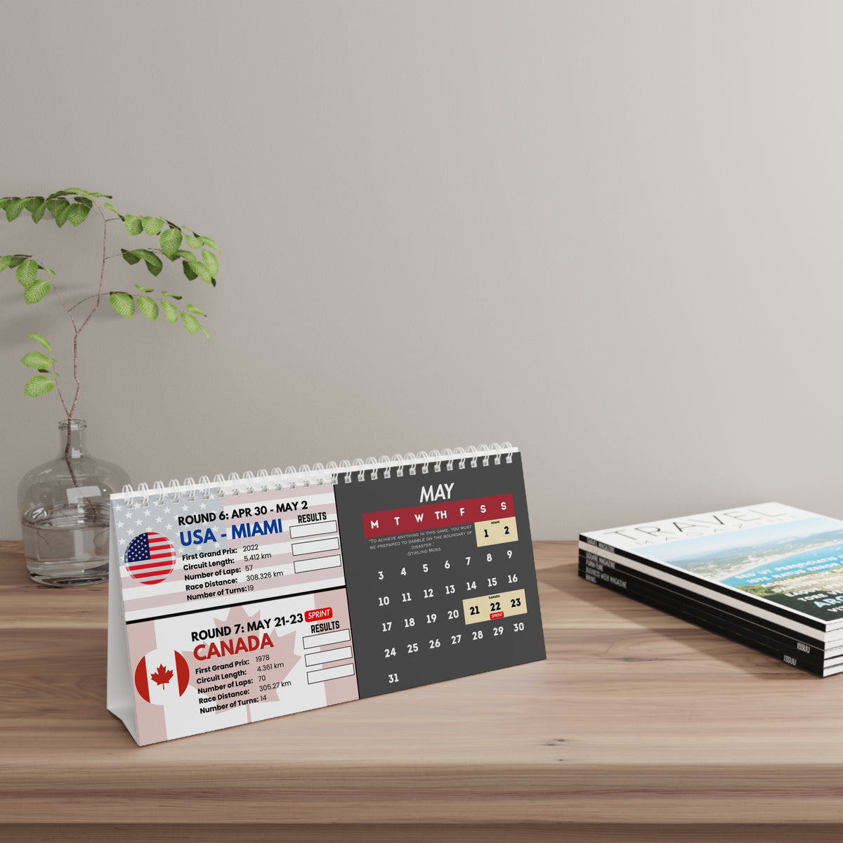 2027 Formula Fanatics Desktop Race Calendar - AUS