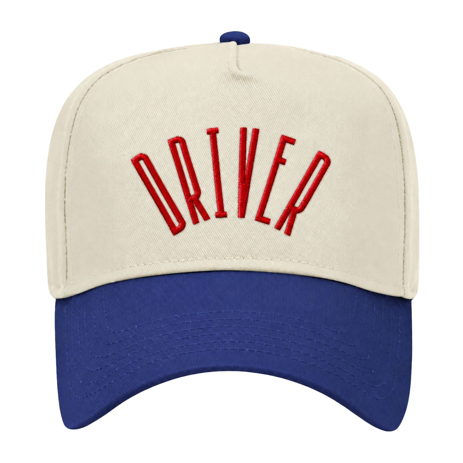 Driver Embroidered Snapback Hat - Red/Royal