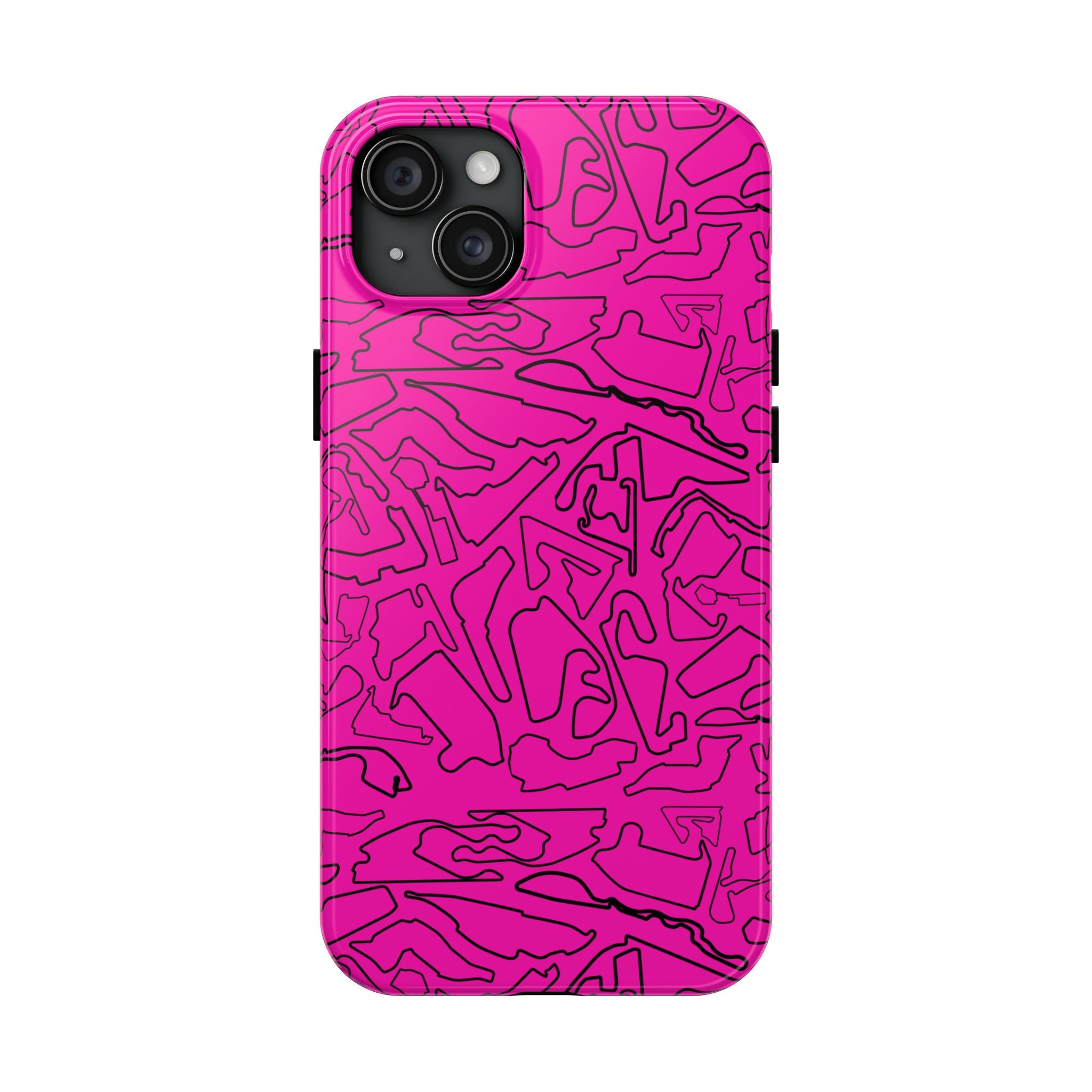 Tracks & Texts | Pink/Black |  Phone Case for Tough Protection