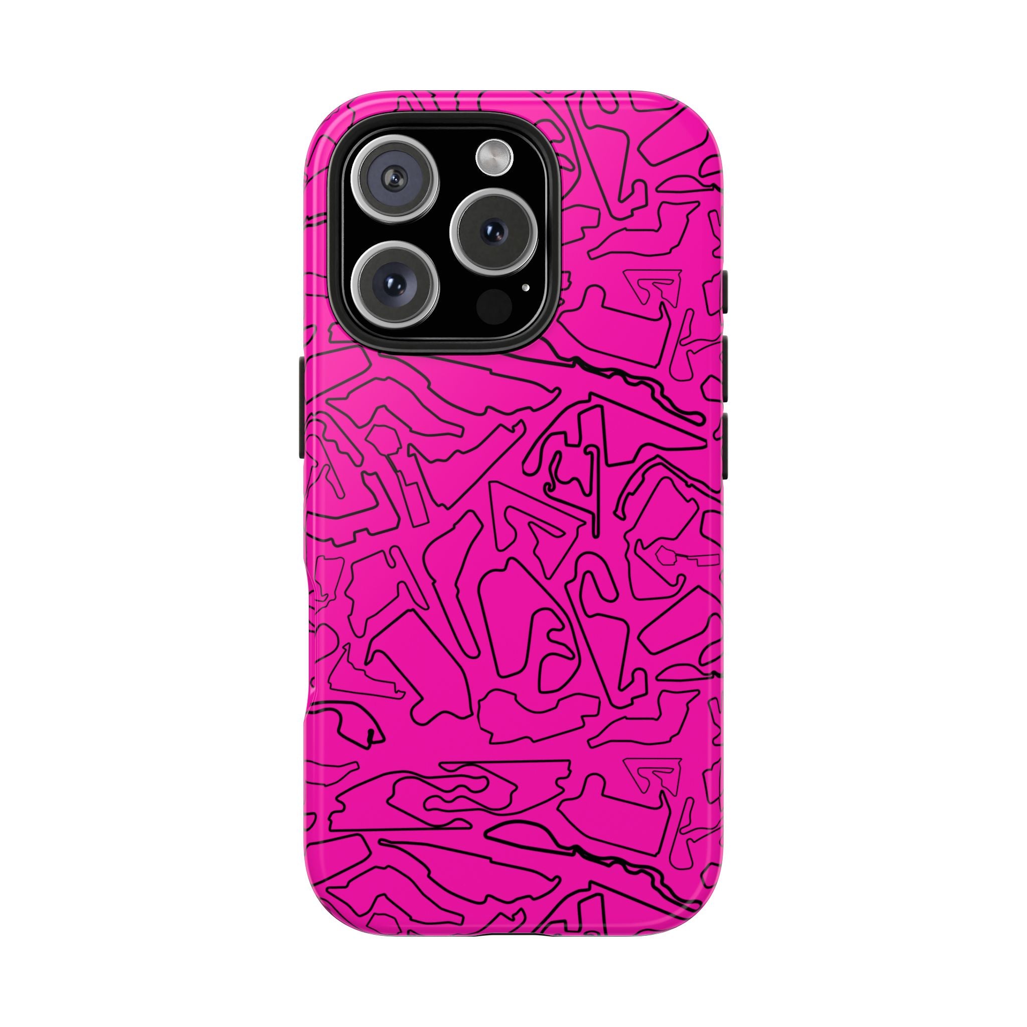 Tracks & Texts | Pink/Black |  Phone Case for Tough Protection