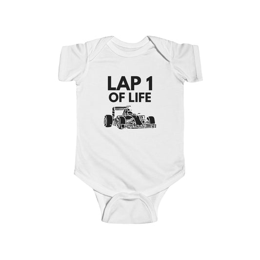 Lap 1 of Life | Infant Bodysuit Onesie | Formula Fanatics