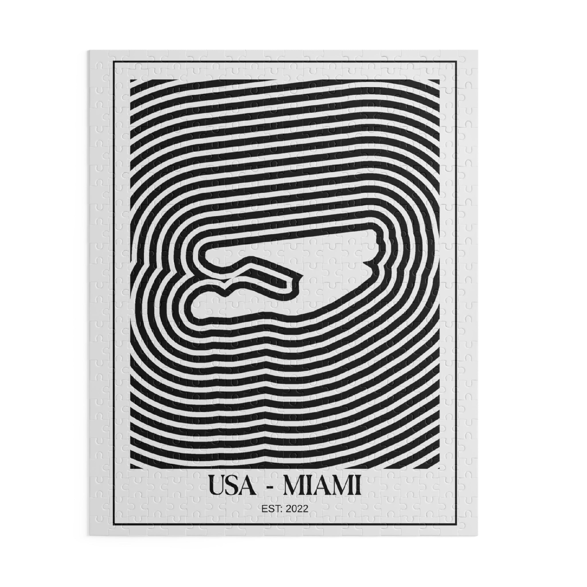 Miami | Circuit Contours Puzzle (252, 500-Piece)