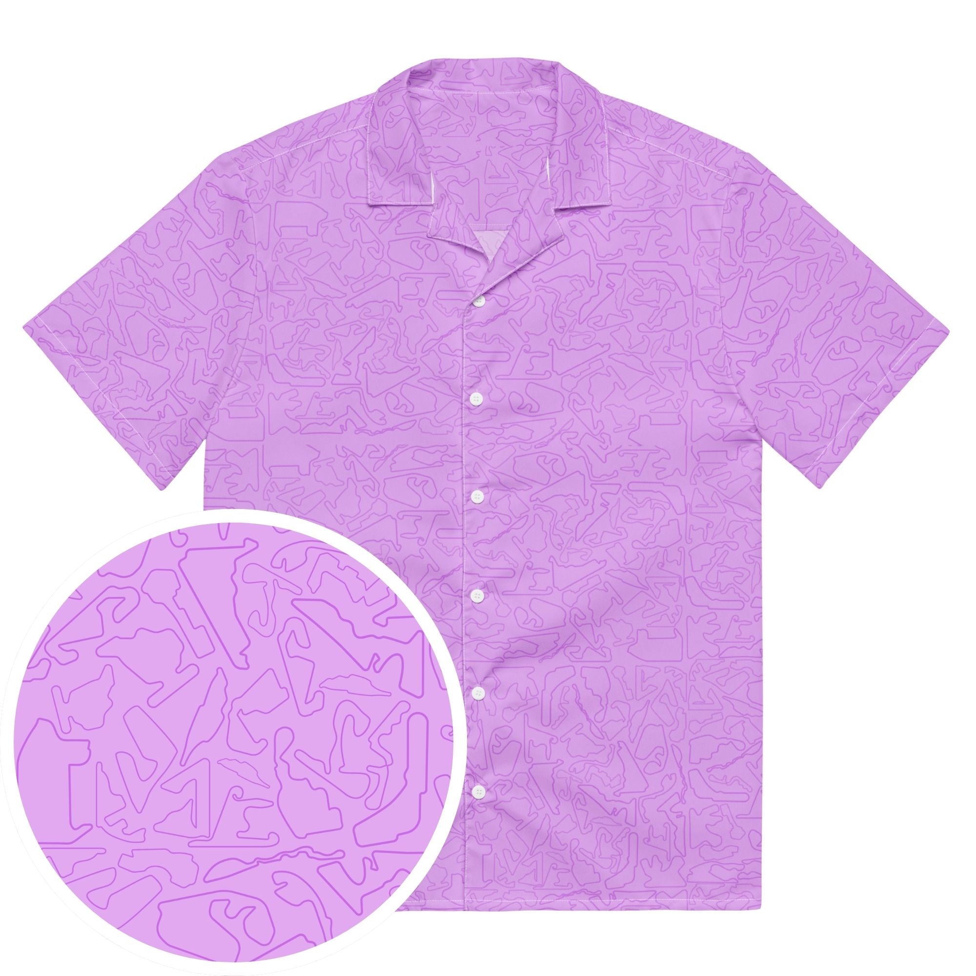 Tracks & Tides Unisex Button Shirt - Lilac