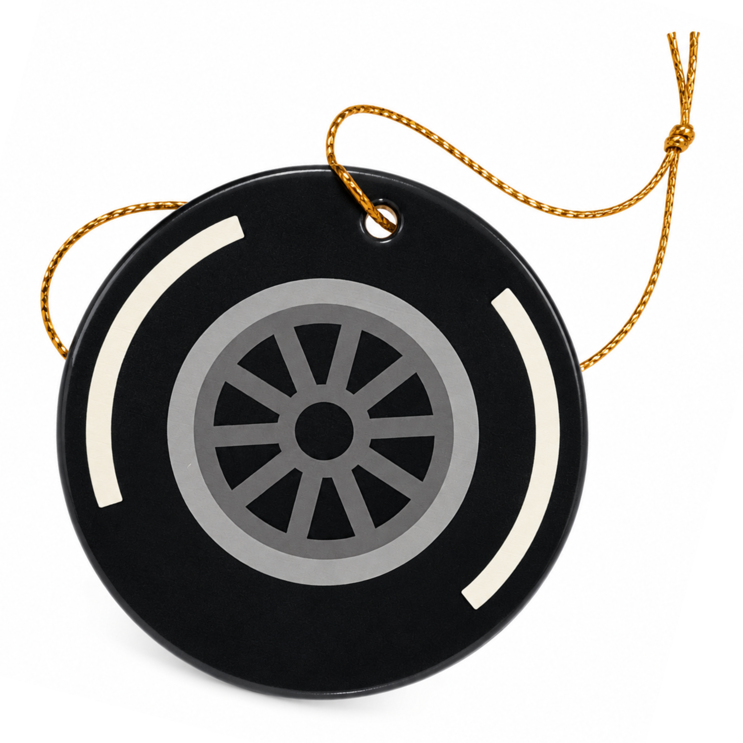 Racing Tyre Compound Ceramic Tree Ornament