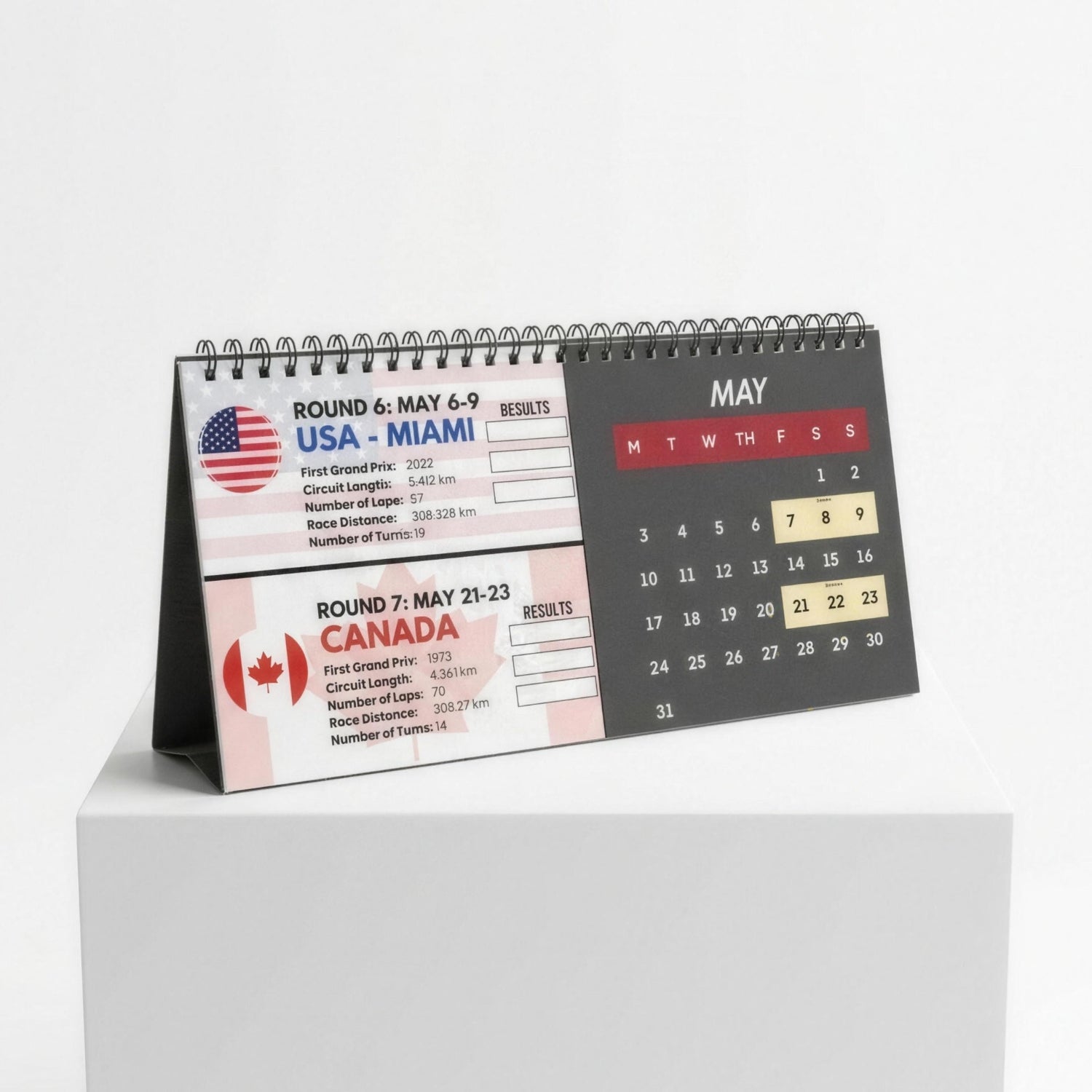 2027 Formula Fanatics Desktop Race Calendar