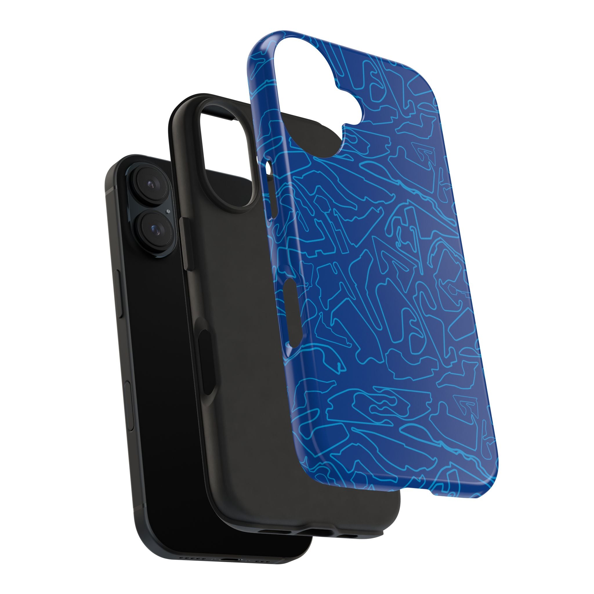 Tracks & Texts | Blue/Navy | Phone Case for Tough Protection