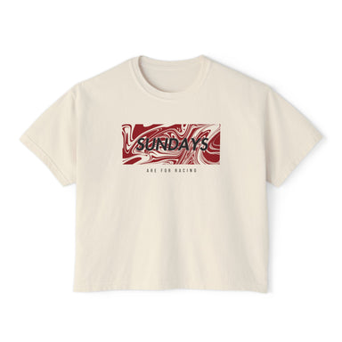 Ferrari Sundays Are For Racing Women's Boxy Tee - FormulaFanatics