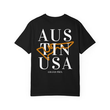 Track Collection | Austin USA | Unisex Garment-Dyed T-shirt - FormulaFanatics