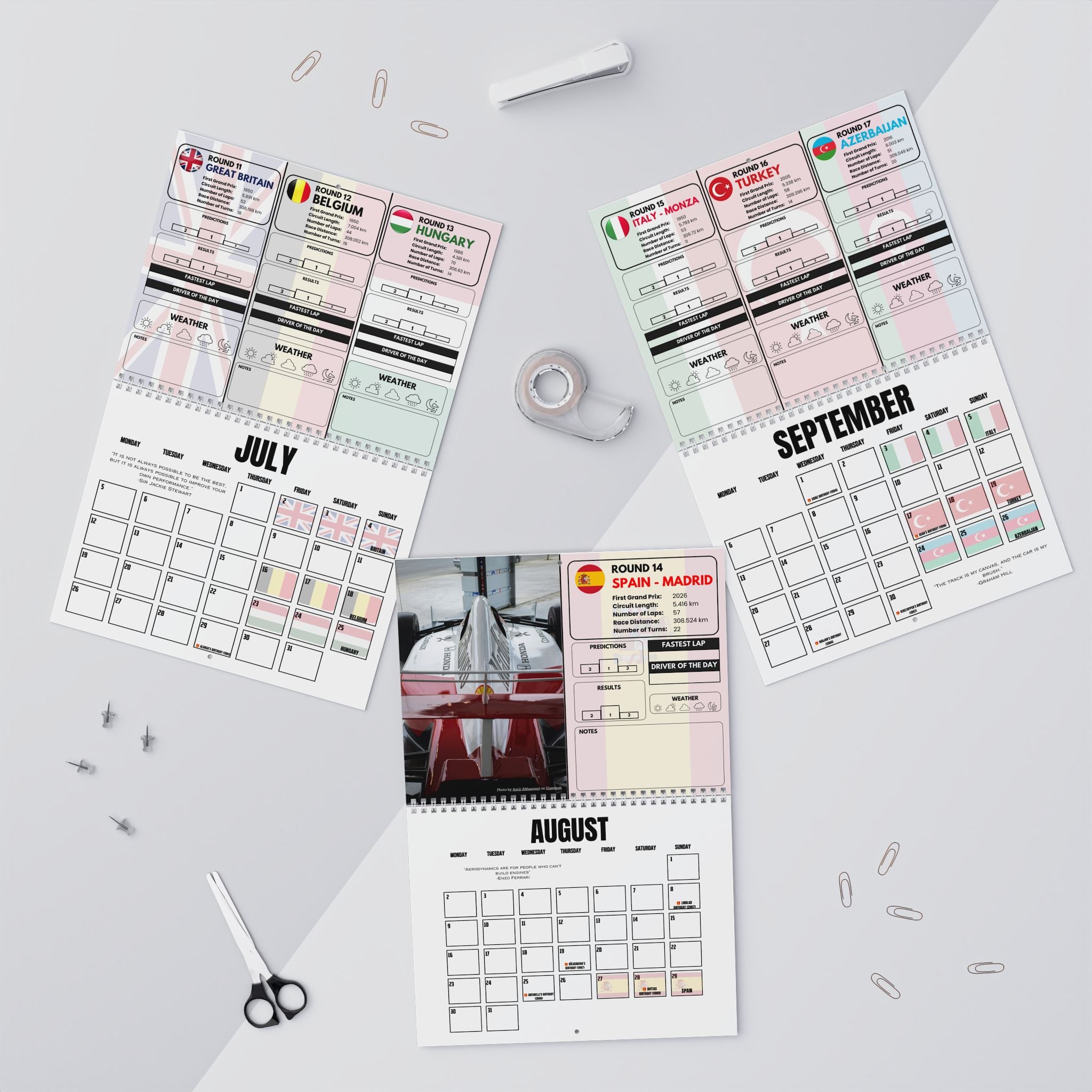 Wall Calendars (Blank)