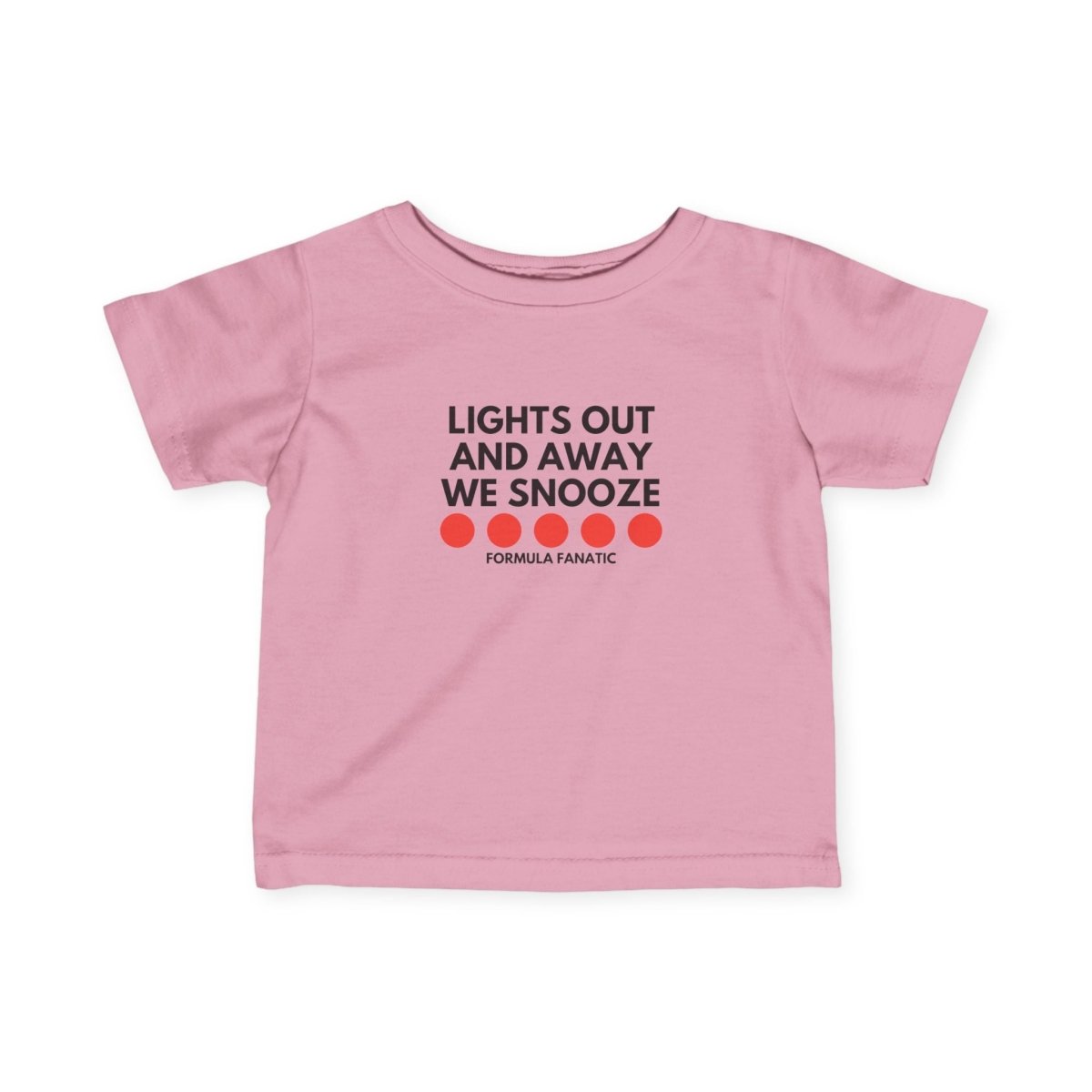 Lights Out Away We Snooze Infant Fine Jersey Tee Formula Fanatics