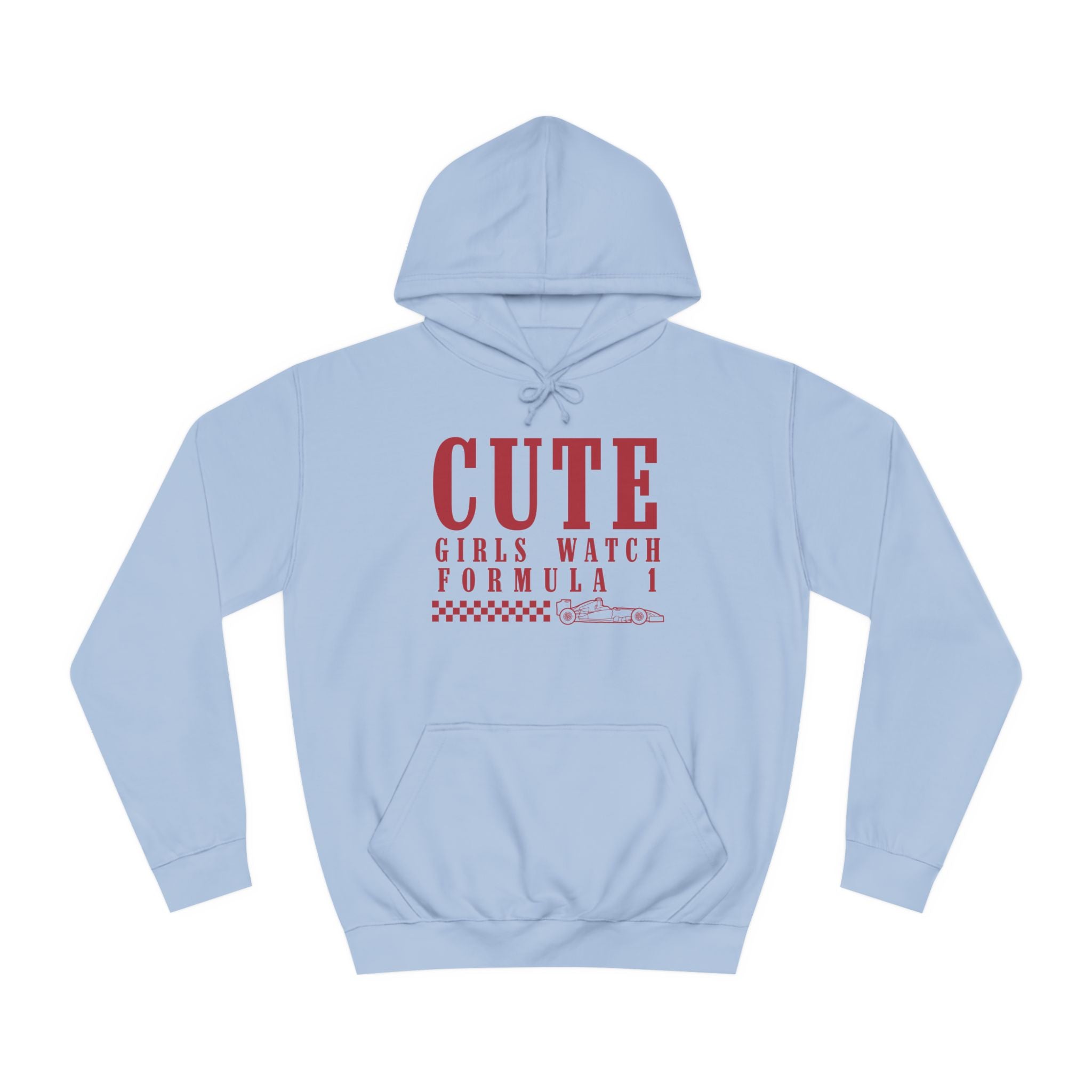 Cute Girls Watch F1 Unisex College Hoodie