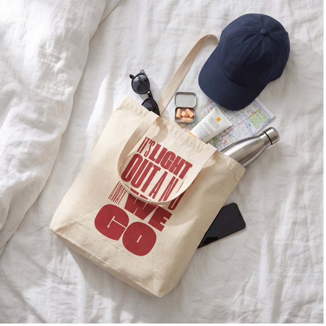Lights Out Cotton Canvas Tote Bag