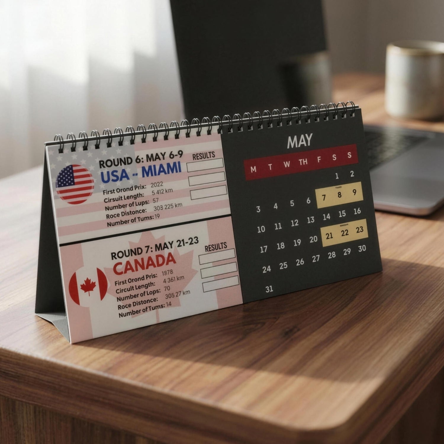 2027 Formula Fanatics Desktop Race Calendar