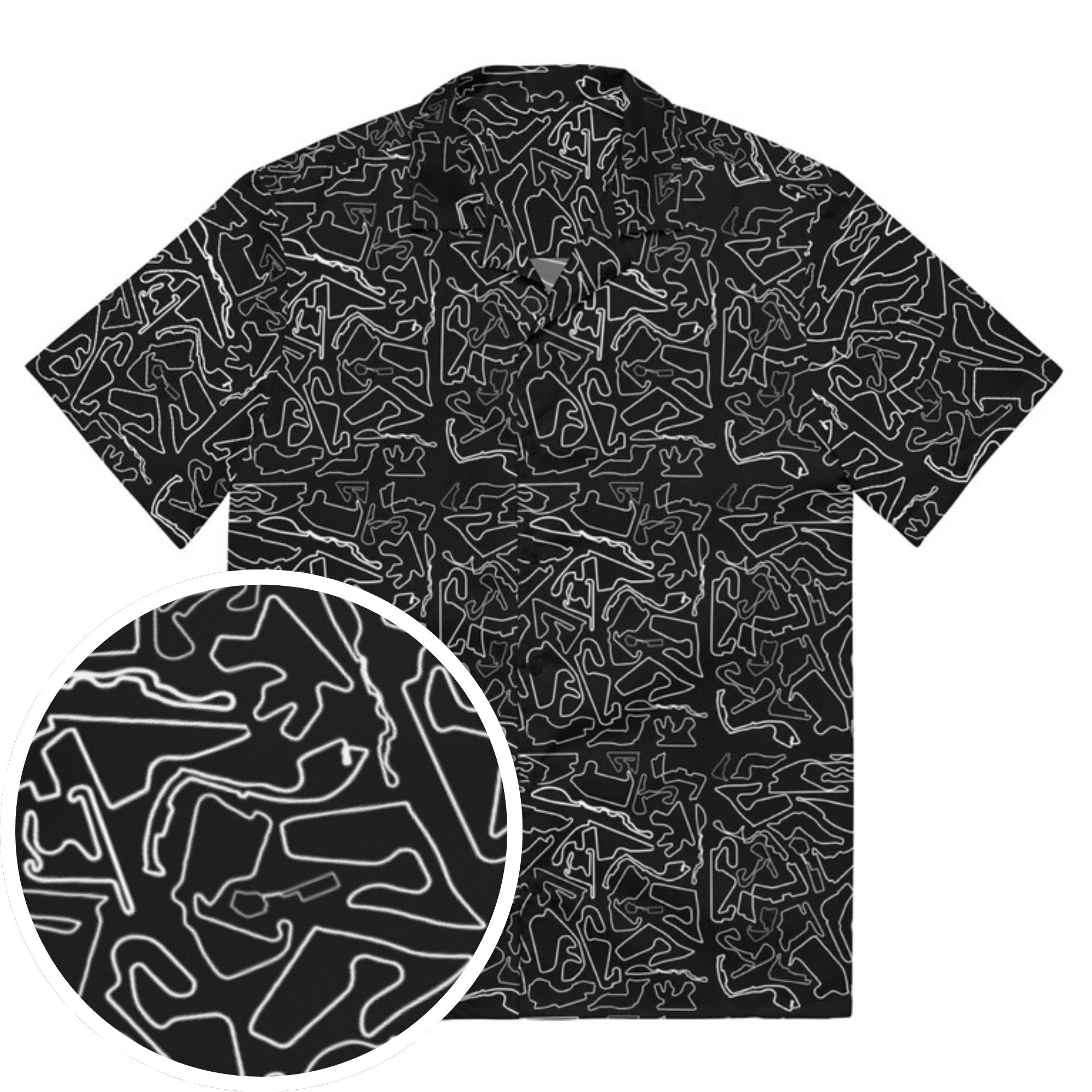 Tracks & Tides | Black & White | Button Shirt - Formula Fanatics