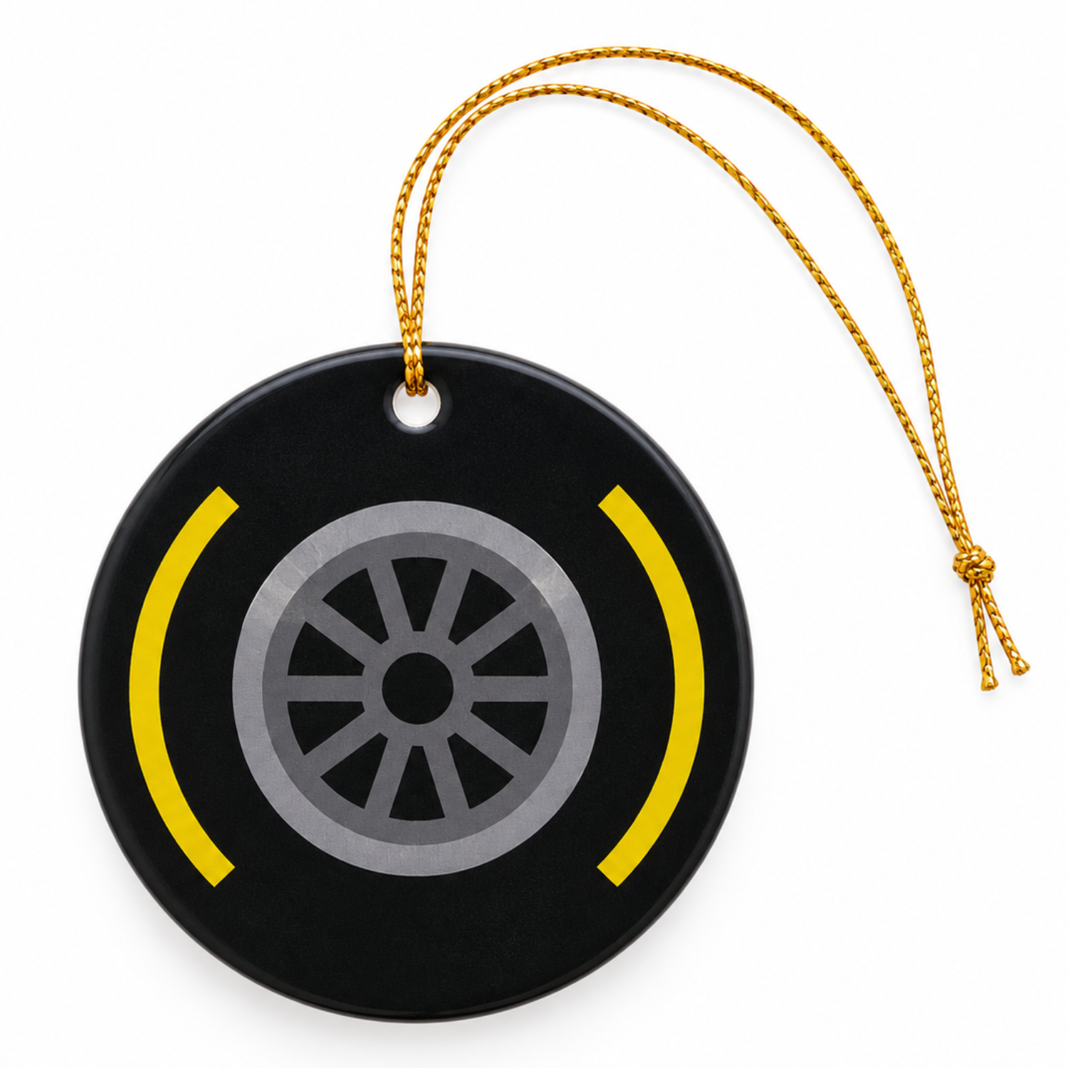 Racing Tyre Compound Ceramic Tree Ornament