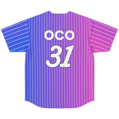 OCO31 - Pinstripe - Baseball Jersey - FormulaFanatics