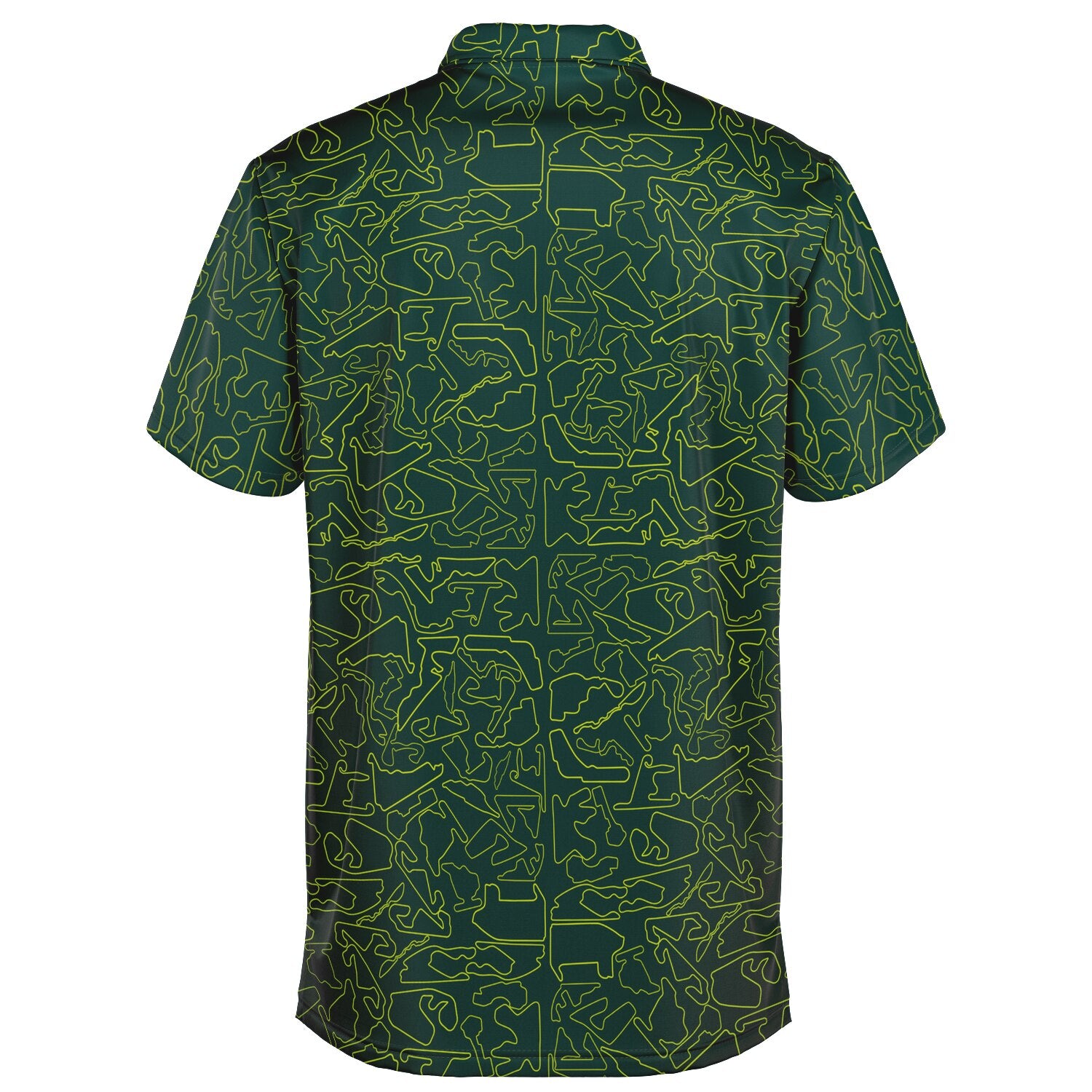 Circuits Classic Men's Polo T-Shirt - Green and Yellow