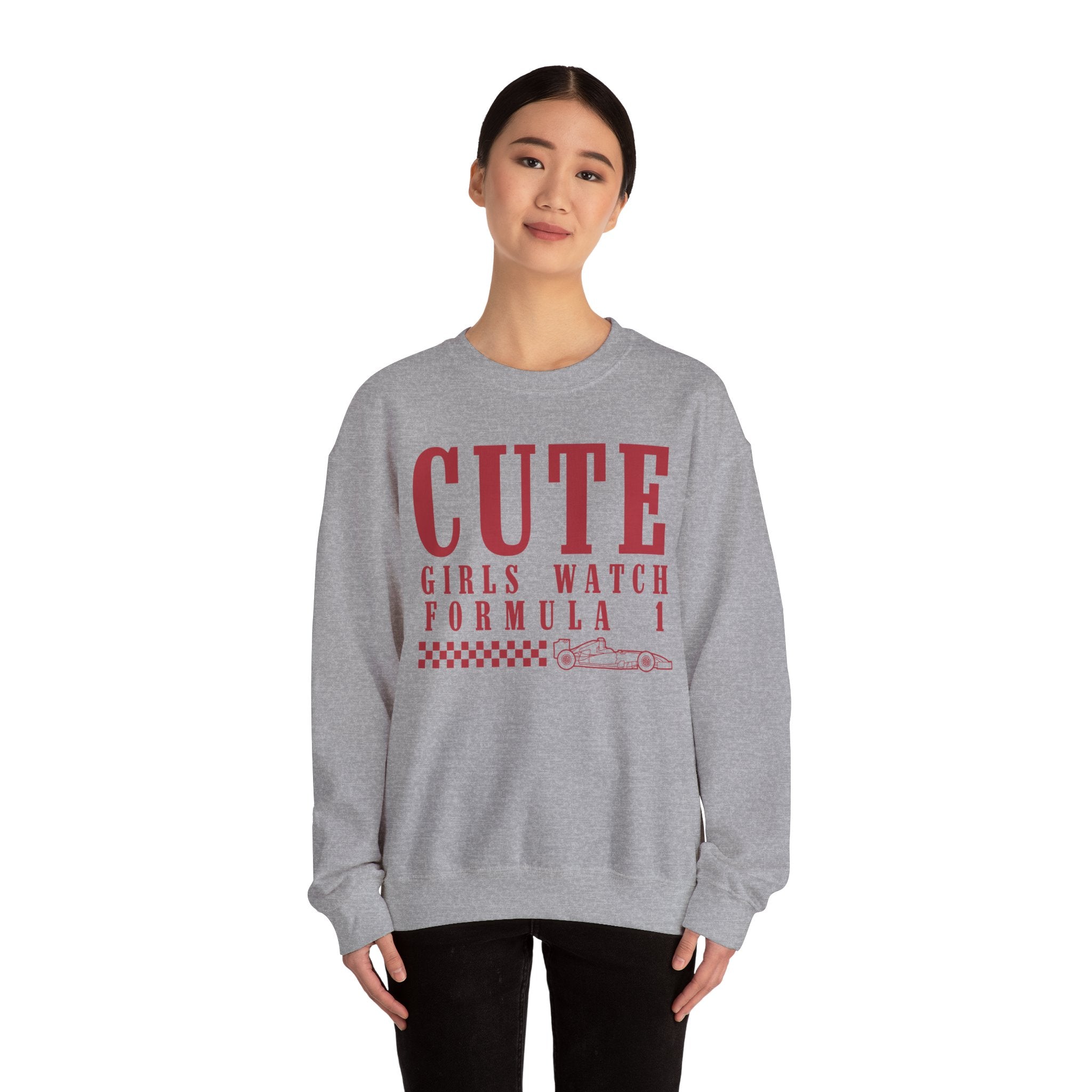 Cute Girls Watch F1 Crewneck Sweatshirt