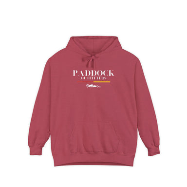 Paddock Outfitters Red/Yellow Garment-Dyed Hoodie - FormulaFanatics