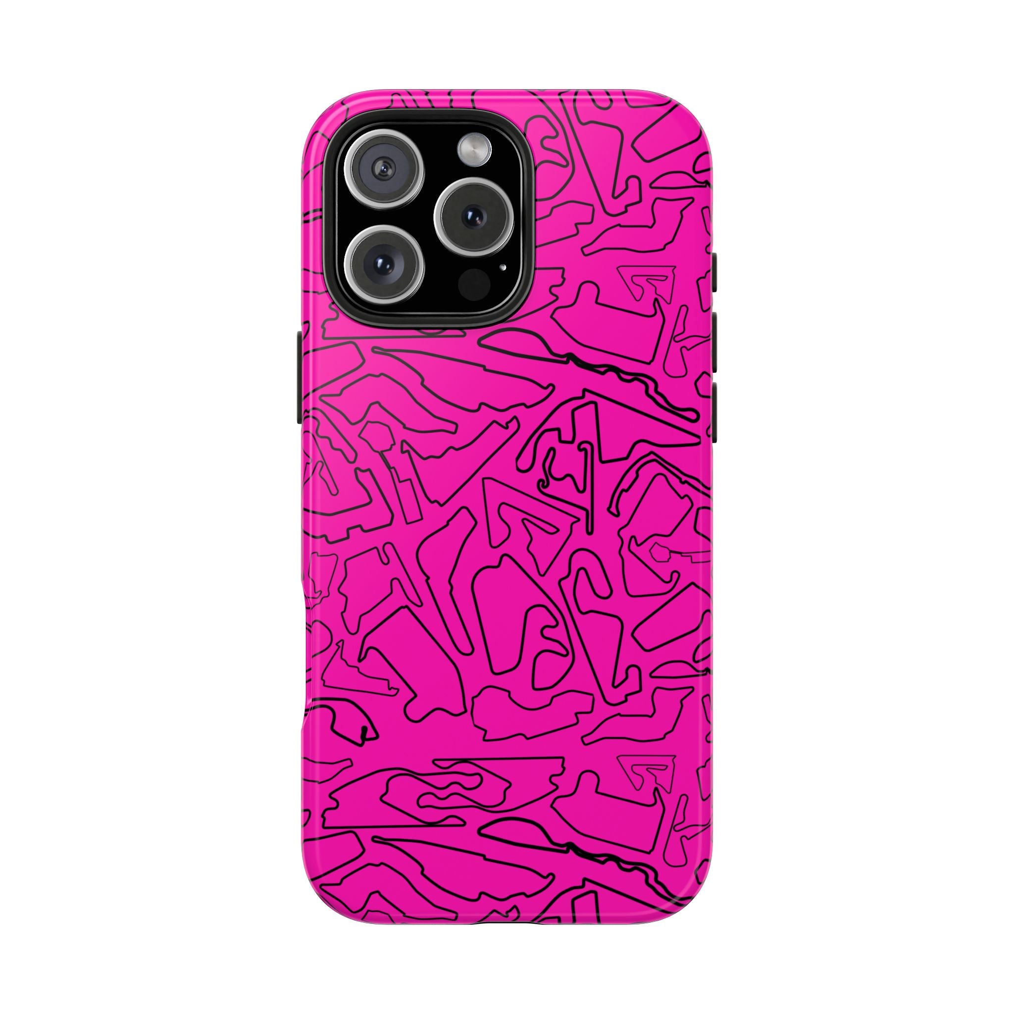 Tracks & Texts | Pink/Black |  Phone Case for Tough Protection
