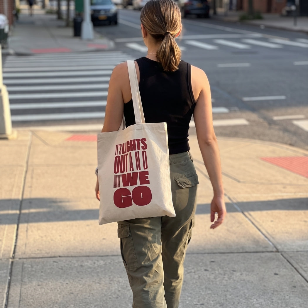 Lights Out Cotton Canvas Tote Bag