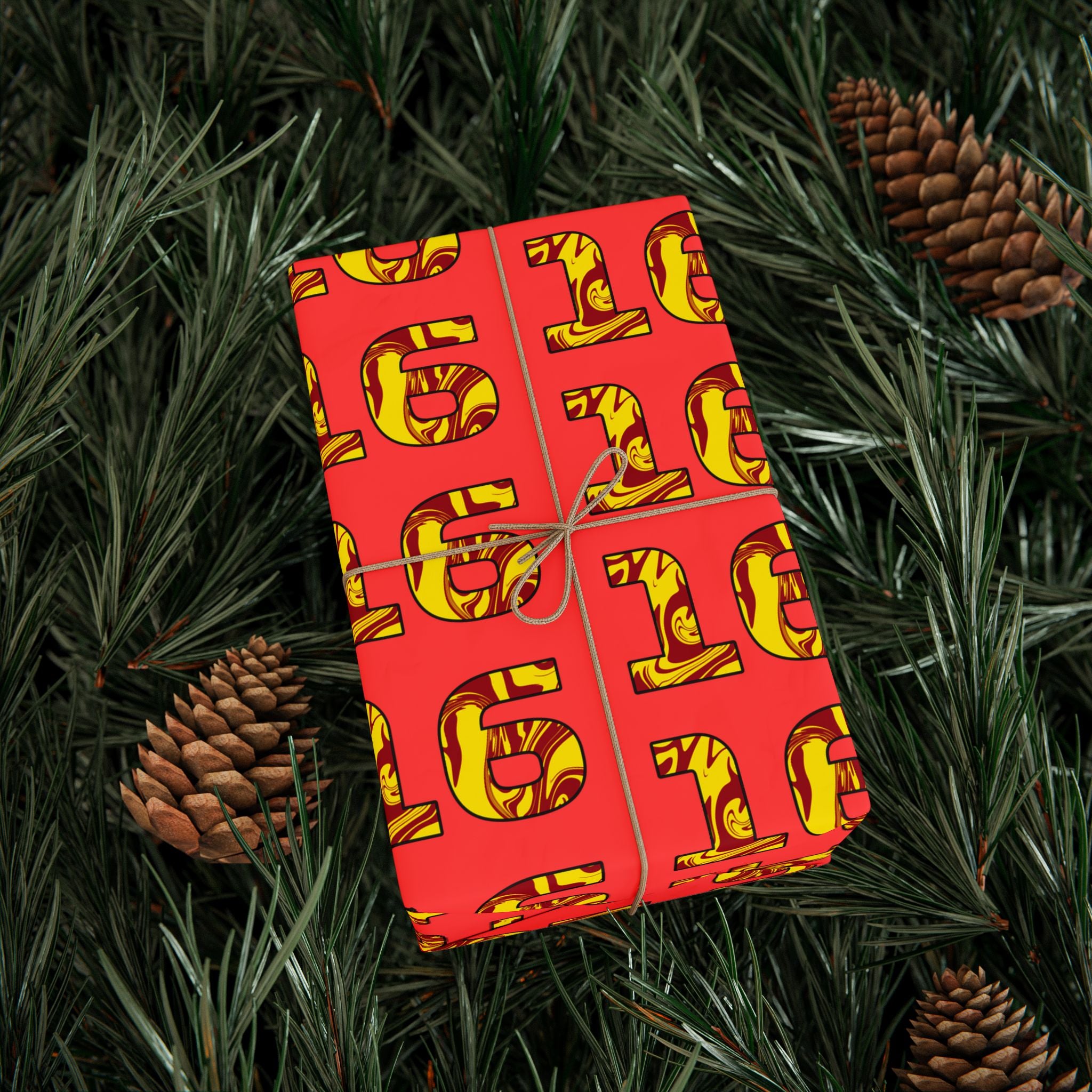 Livery Inspired "16" Wrapping Paper