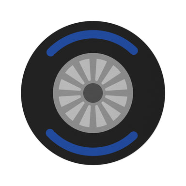 Racing Tire Wet Compound Round Rug - FormulaFanatics