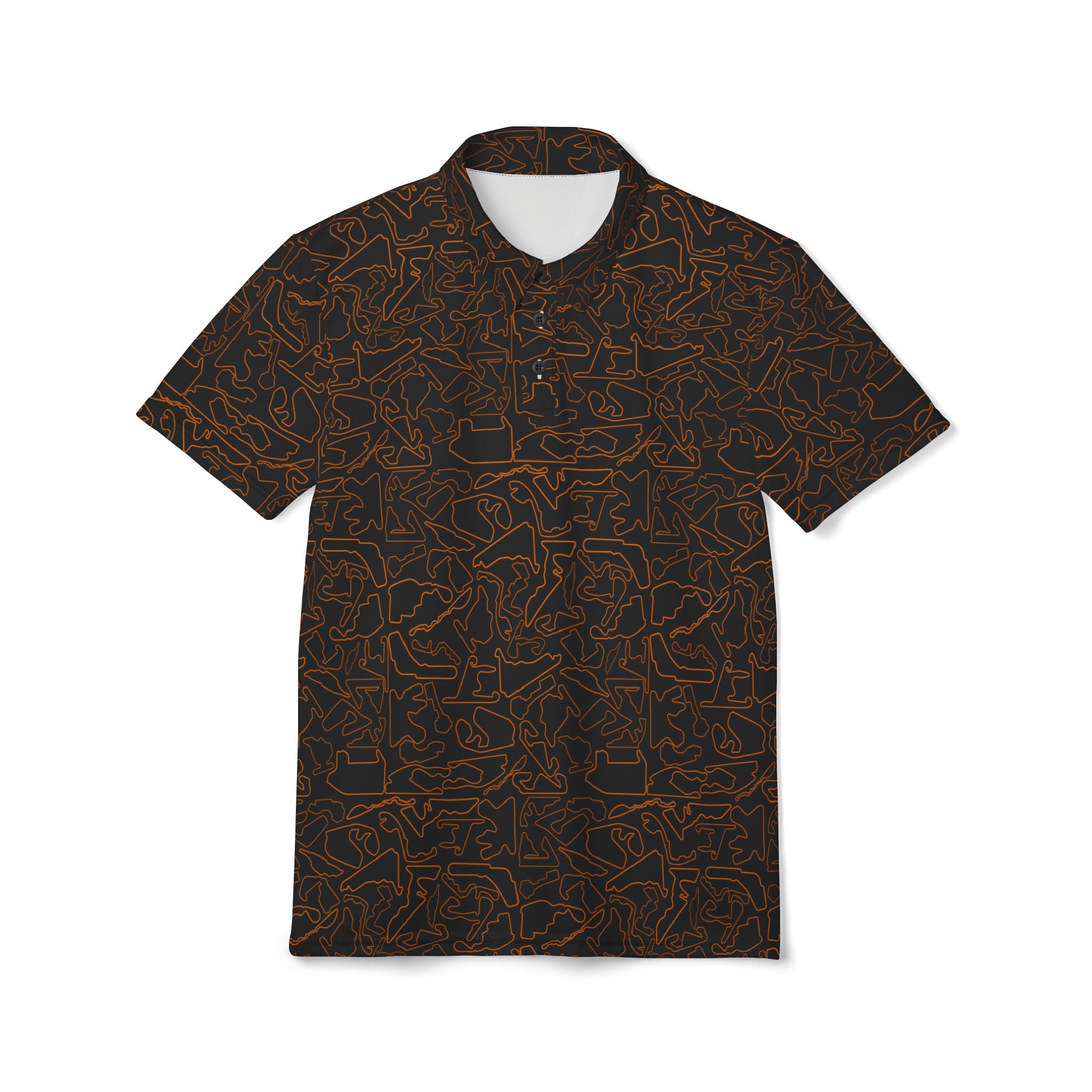 Copy of Tracks & Tees Polo Shirt | Orange & Black