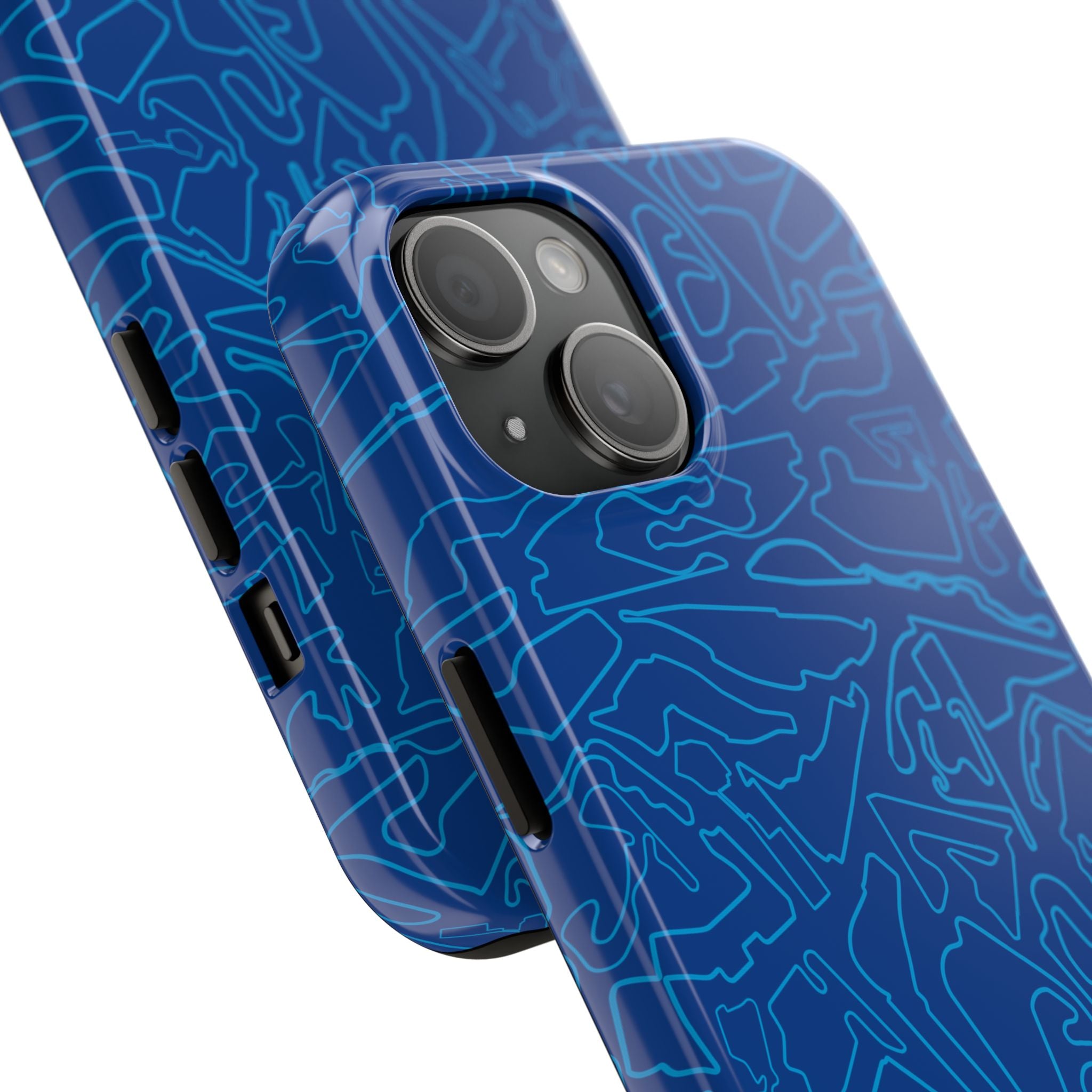Tracks & Texts | Blue/Navy | Phone Case for Tough Protection
