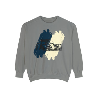 Paint Stroke Racing Sweatshirt - Midnight Blue/Ivory - FormulaFanatics
