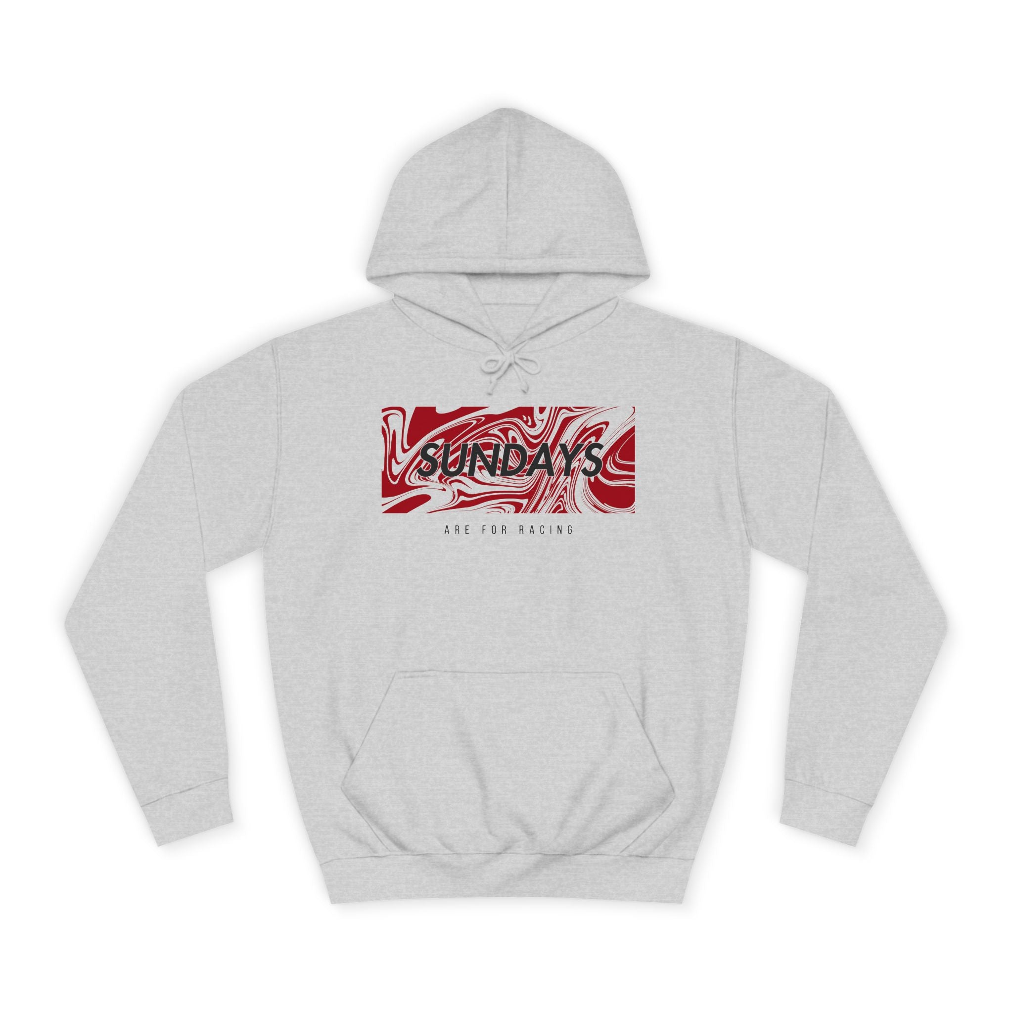 Sundays Are For Racing - Red - Unisex College Hoodie