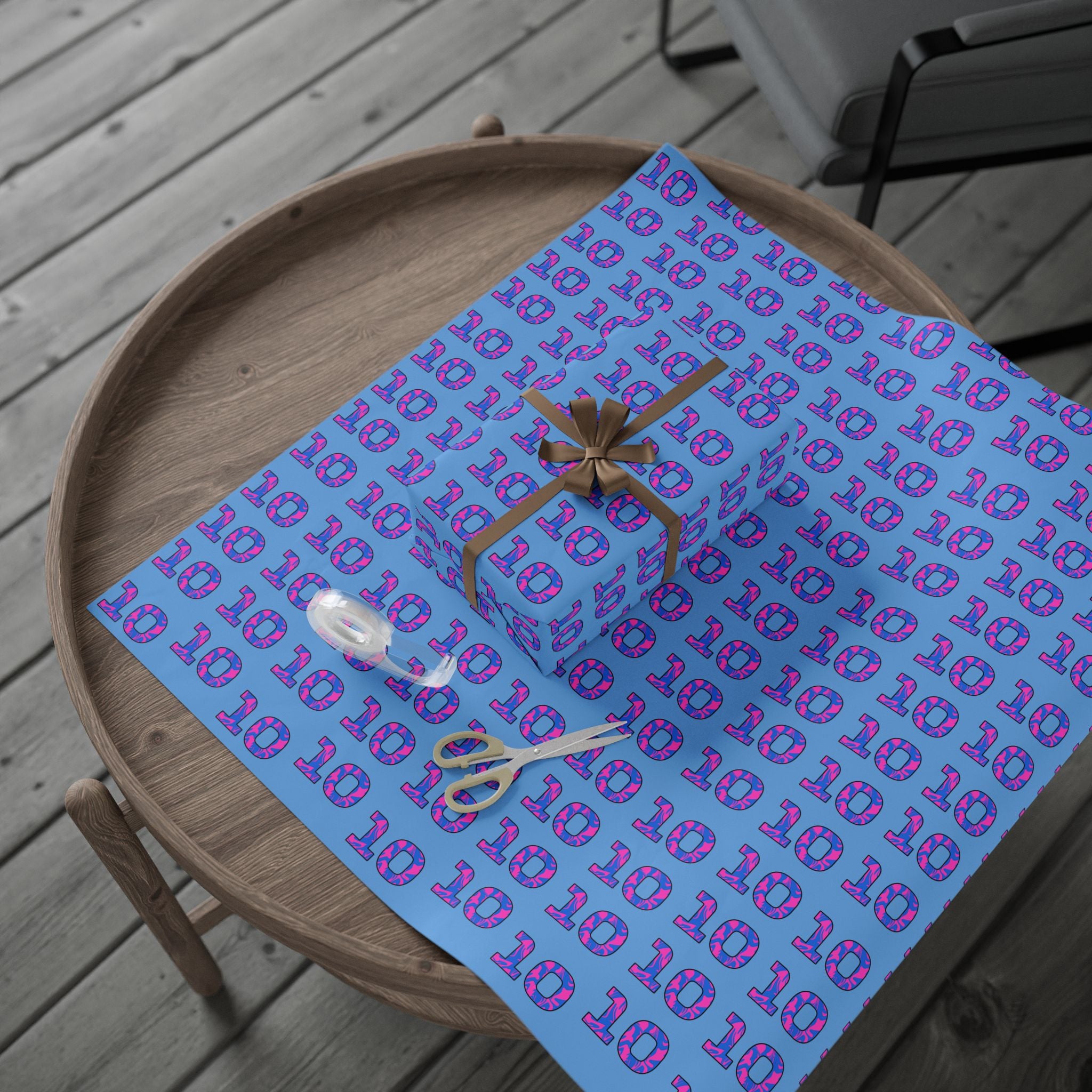 Livery Inspired "10" Wrapping Paper