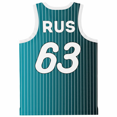 RUS63 Pinstripe Basketball Jersey - FormulaFanatics